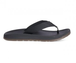 Black Chaco Lowdown Men Flip Flops | 41623-NOGY | Usa