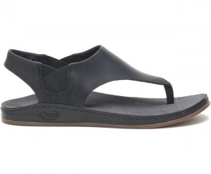 Black Chaco Wayfarer Post Women Sandals | 27589-CXRG | Usa