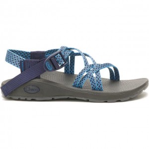 Blue Chaco ZX/1 Cloud Dual Adjustable Straps Cushioned Women Sandals | 59120-TLUX | Usa