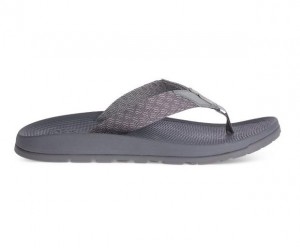 Grey Chaco Lowdown Men Flip Flops | 78462-NDMQ | Usa