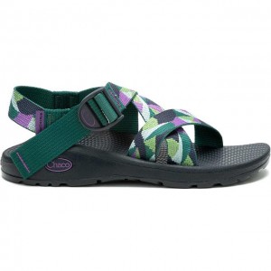 Purple Chaco Mega Z/Cloud Wide-Strap Cushioned Women Sandals | 34092-WJYN | Usa