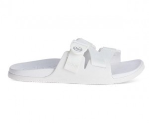 White Chaco Chillos Women Slide | 76023-MBEP | Usa