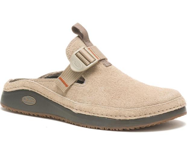 Beige Chaco Paonia Men Clogs | 48217-FMGZ | Usa