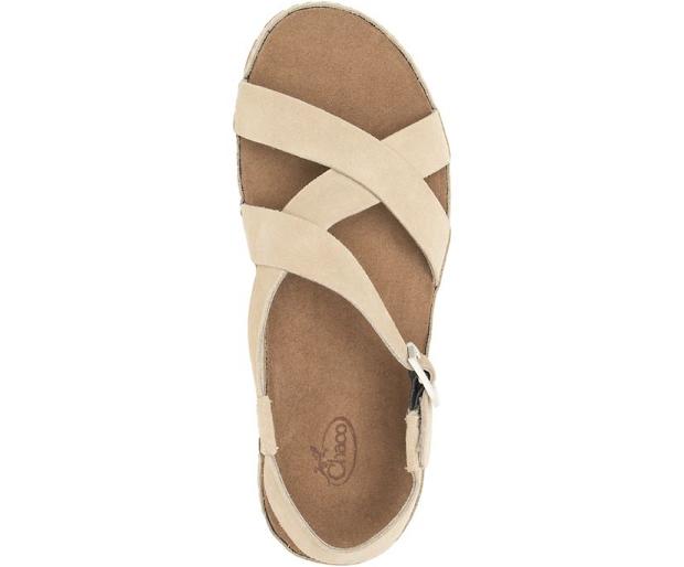 Beige Chaco Wayfarer Women Sandals | 07863-GZVS | Usa