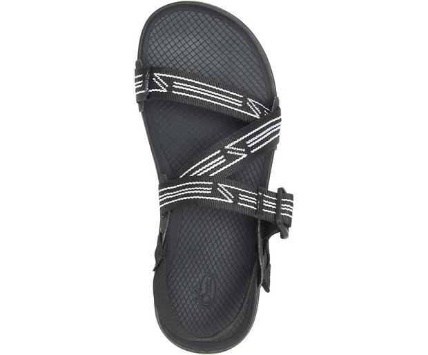 Black/White Chaco Lowdown Men Sandals | 18270-EPUG | Usa