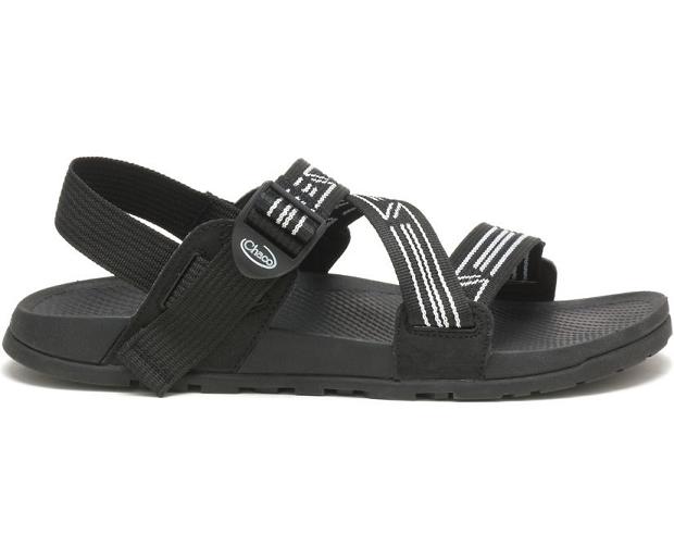 Black/White Chaco Lowdown Men Sandals | 18270-EPUG | Usa