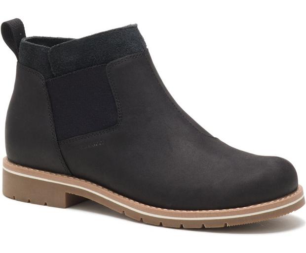 Black Chaco Cataluna Explorer Chelsea Women Boots | 58724-WPBF | Usa