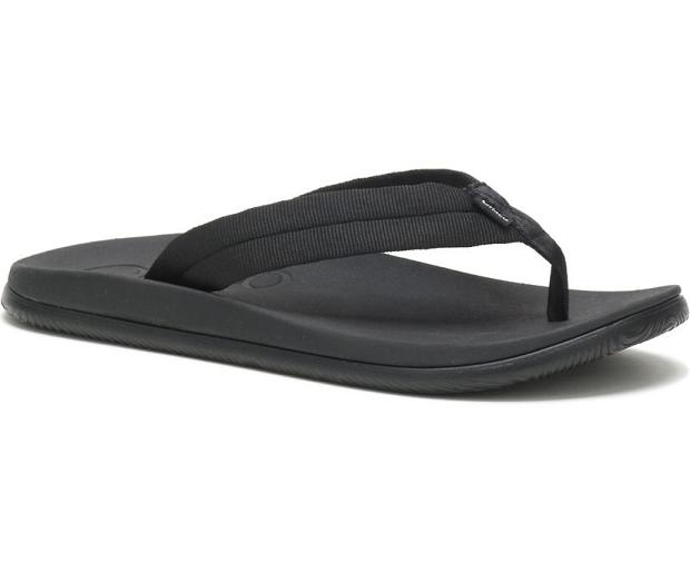 Black Chaco Chillos Men Flip Flops | 08239-SHBT | Usa