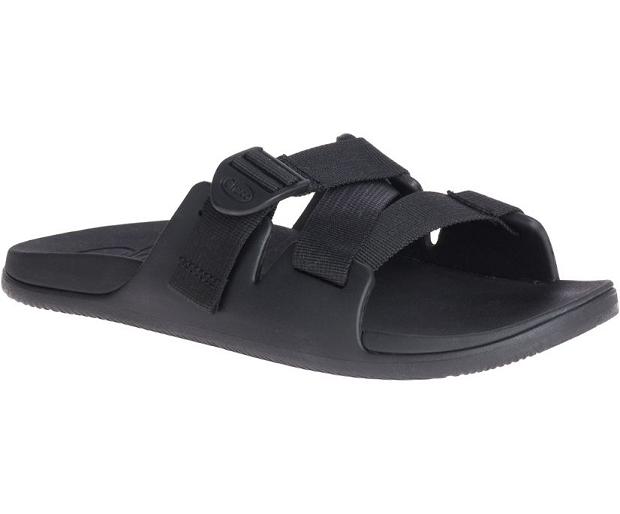 Black Chaco Chillos Men Slide | 34652-TWIO | Usa