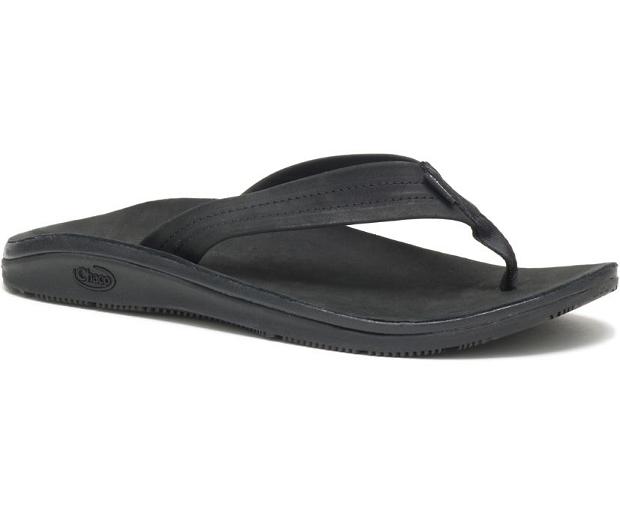 Black Chaco Classic Men Flip Flops | 76312-EKYS | Usa