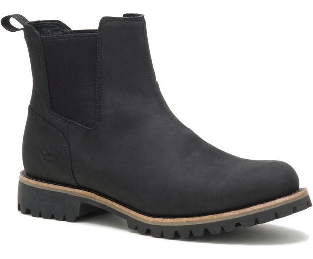 Black Chaco Fields Chelsea Men Boots | 32897-JRMF | Usa