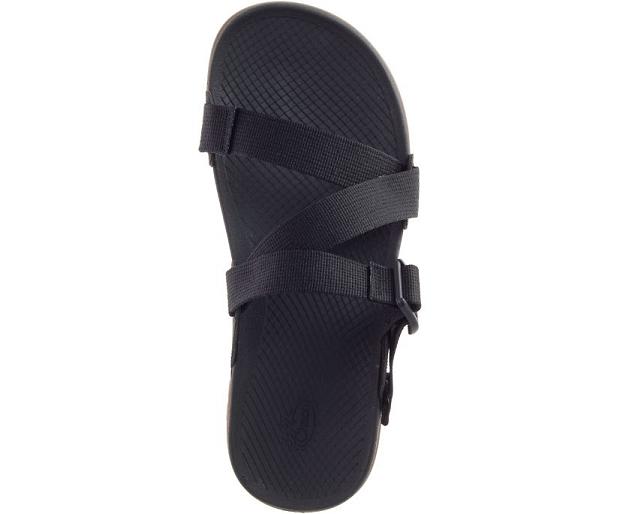 Black Chaco Lowdown Men Slide | 95612-NLFR | Usa