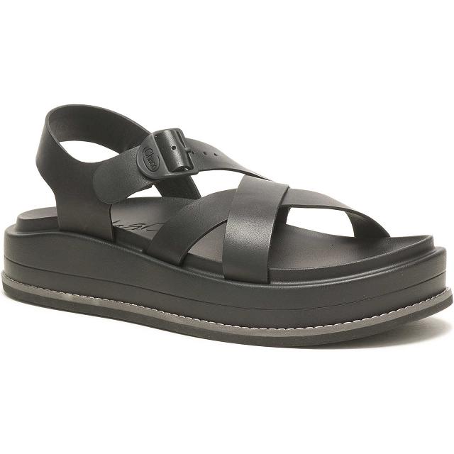 Black Chaco Townes Midform Women Sandals | 69521-CSXH | Usa