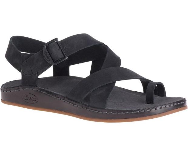 Black Chaco Wayfarer Loop Women Sandals | 06542-SXHZ | Usa