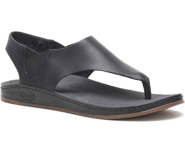 Black Chaco Wayfarer Post Women Sandals | 27589-CXRG | Usa