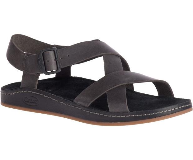 Black Chaco Wayfarer Women Sandals | 96815-FZST | Usa