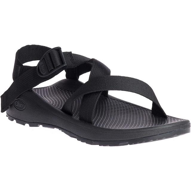 Black Chaco Z/Cloud Adjustable Strap Cushioned Men Sandals | 92561-XDUI | Usa