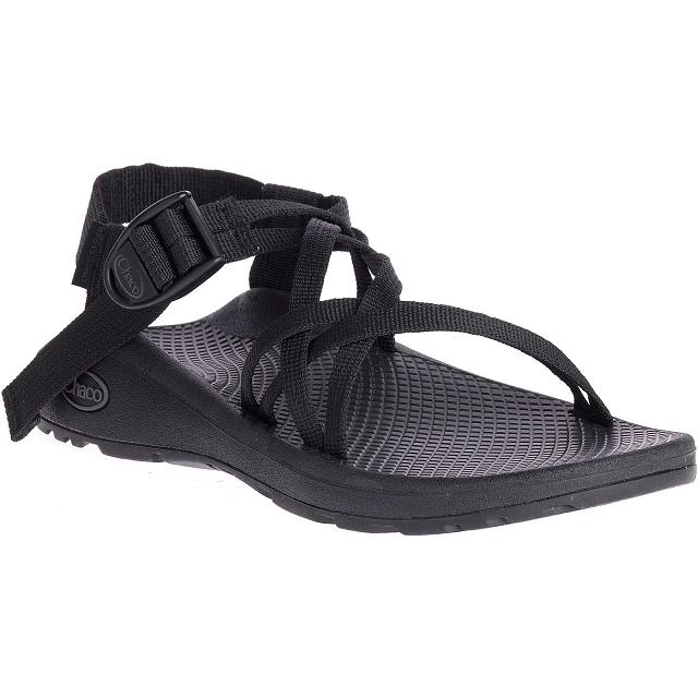 Black Chaco ZX/1 Cloud Dual Adjustable Straps Cushioned Women Sandals | 09561-QRKJ | Usa