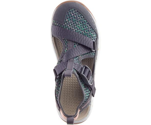 Black Green Chaco Odyssey Women Sandals | 71820-VFOI | Usa