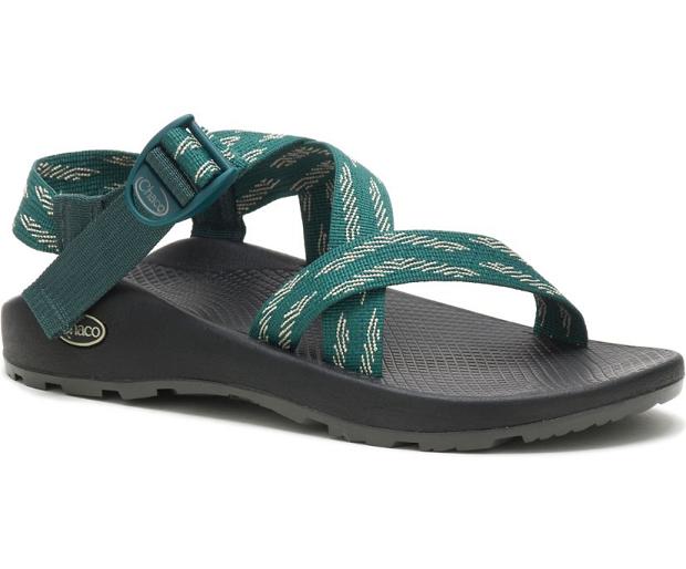 Black Green Chaco Z/1 Classic Men Sandals | 16329-OWSK | Usa