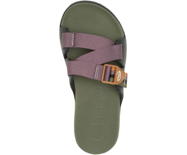 Black Olive Chaco Chillos Men Slide | 24375-FXUZ | Usa