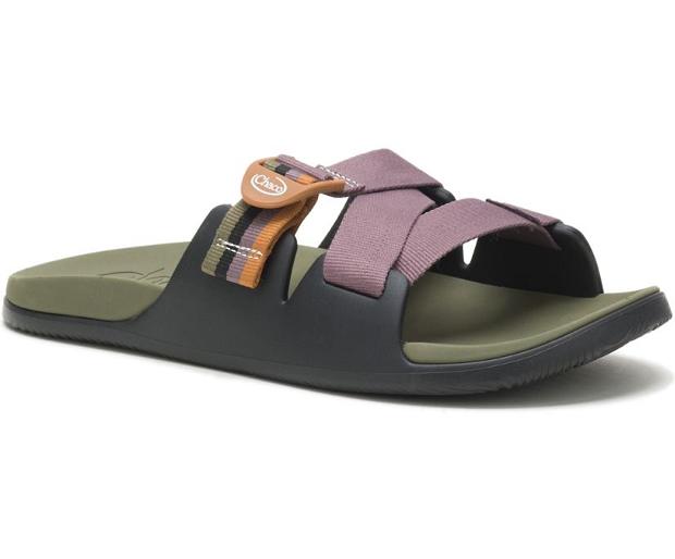 Black Olive Chaco Chillos Men Slide | 24375-FXUZ | Usa