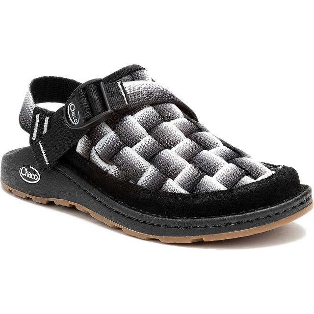 Black White Chaco Canyon Woven Men Clogs | 90214-JMRK | Usa