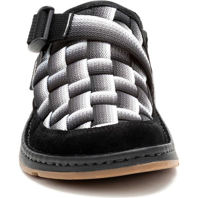 Black White Chaco Canyon Woven Men Clogs | 90214-JMRK | Usa