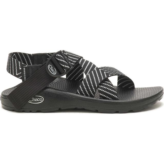 Black White Chaco Mega Z/Cloud Wide-Strap Cushioned Women Sandals | 05321-EKAW | Usa