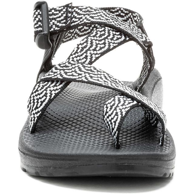 Black White Chaco Z/Cloud 2 Adjustable Strap Cushioned Women Sandals | 96581-DHFP | Usa