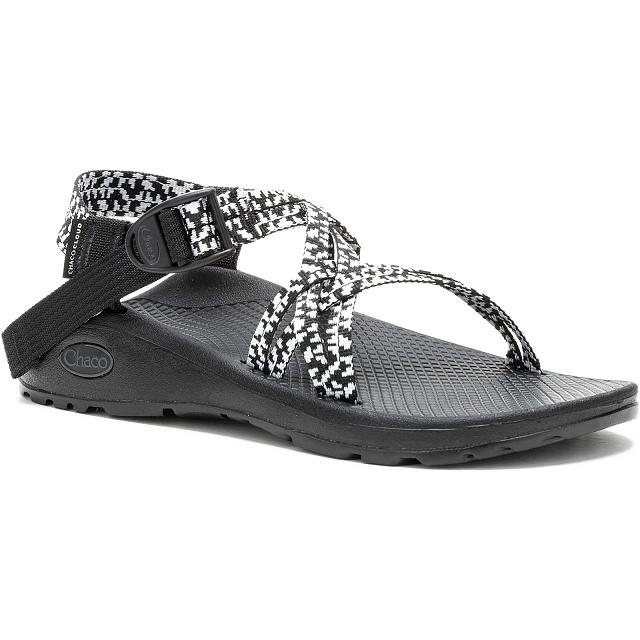 Black White Chaco ZX/1 Cloud Dual Adjustable Straps Cushioned Women Sandals | 83209-JYTL | Usa