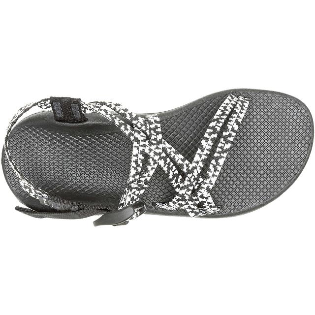 Black White Chaco ZX/1 Cloud Dual Adjustable Straps Cushioned Women Sandals | 83209-JYTL | Usa