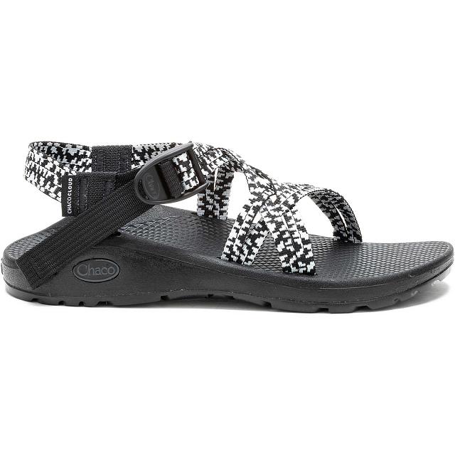 Black White Chaco ZX/1 Cloud Dual Adjustable Straps Cushioned Women Sandals | 83209-JYTL | Usa