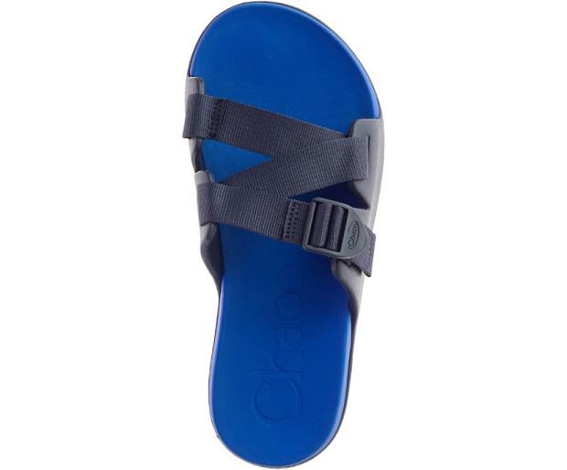 Blue Chaco Chillos Men Slide | 24351-FLSJ | Usa