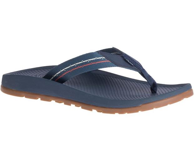 Blue Chaco Lowdown Men Flip Flops | 87032-LQAR | Usa