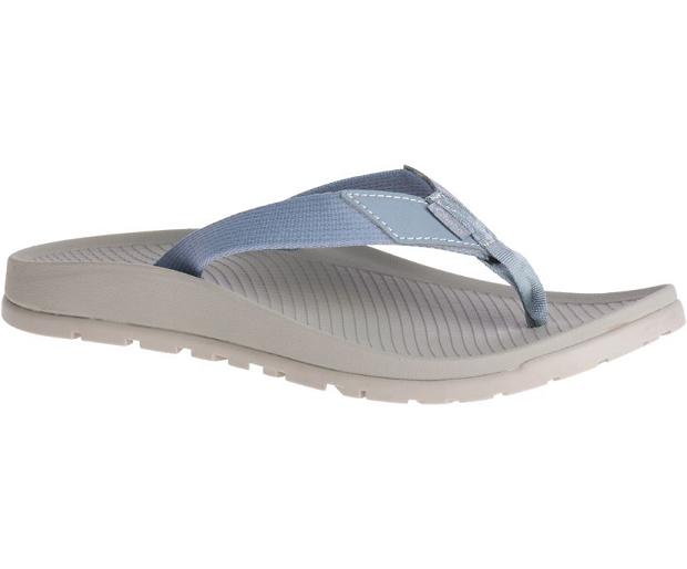 Blue White Chaco Lowdown Women Flip Flops | 79682-PAIZ | Usa