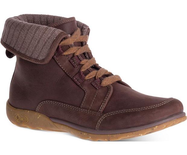 Brown Chaco Barbary Women Boots | 35480-DBRP | Usa