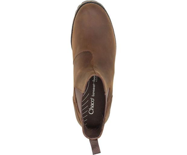 Brown Chaco Fields Chelsea Men Boots | 65710-KAFT | Usa