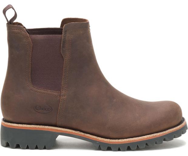 Brown Chaco Fields Chelsea Women Boots | 95146-GOME | Usa