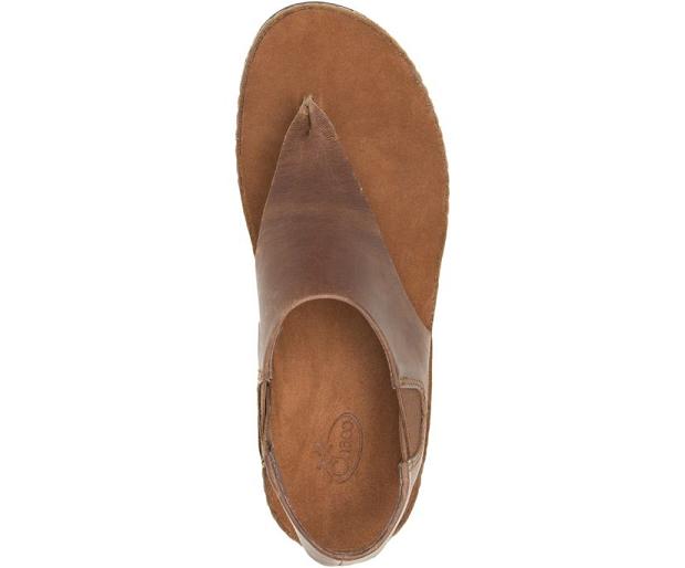 Brown Chaco Wayfarer Post Women Sandals | 26139-JGZH | Usa