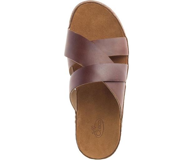 Brown Chaco Wayfarer Women Slide | 76943-GBPK | Usa