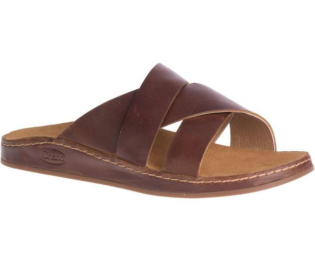 Brown Chaco Wayfarer Women Slide | 76943-GBPK | Usa