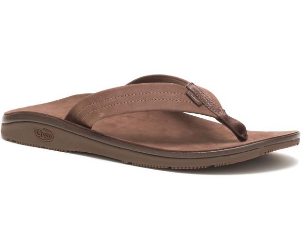 Dark Brown Chaco Classic Men Flip Flops | 61579-IAHS | Usa