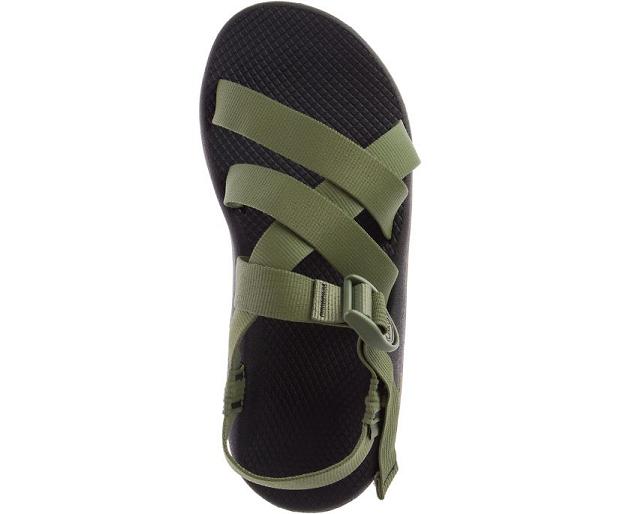 Green Black Chaco Banded Z/Cloud Men Sandals | 42063-YFWA | Usa