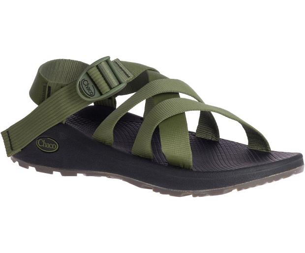 Green Black Chaco Banded Z/Cloud Men Sandals | 42063-YFWA | Usa