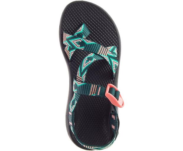 Green Black Chaco Z/Cloud 2 Women Sandals | 04231-IAKQ | Usa