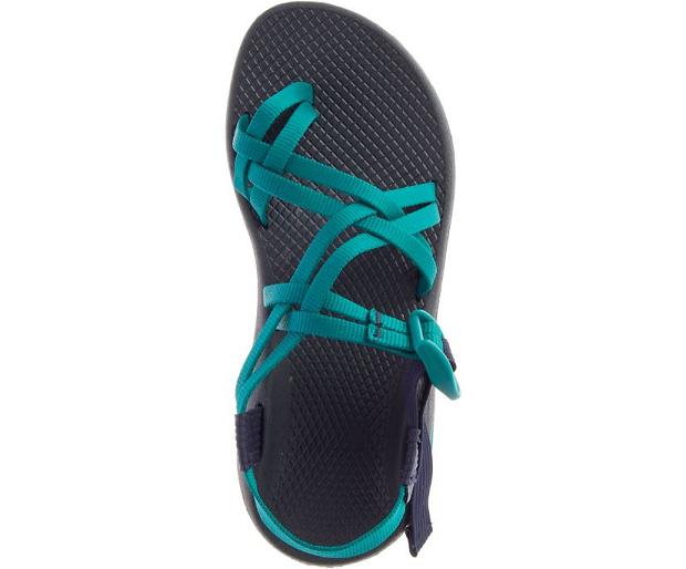 Green Black Chaco Z/Cloud X2 Women Sandals | 26149-AVGF | Usa