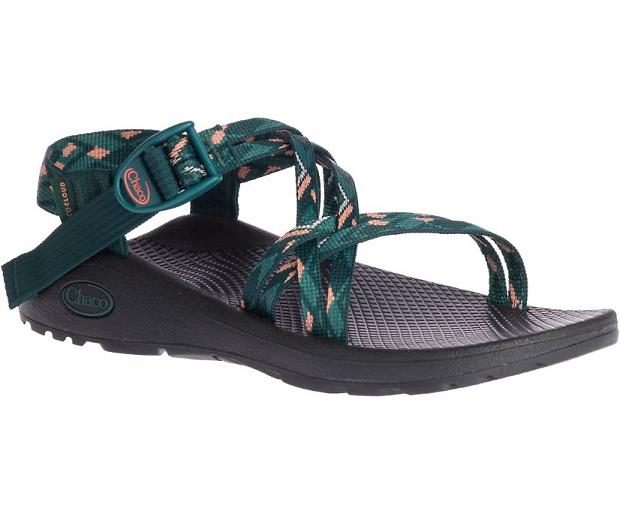 Green Black Chaco Z/Cloud X Women Sandals | 15230-DIEC | Usa