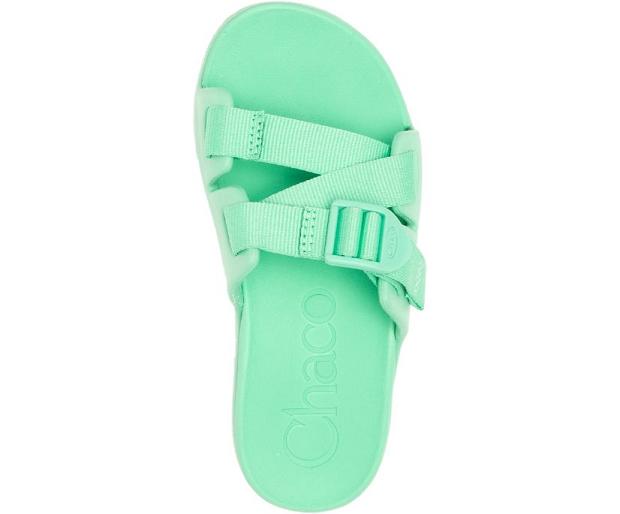 Green Chaco Chillos Kids' Slide | 97061-BAQL | Usa