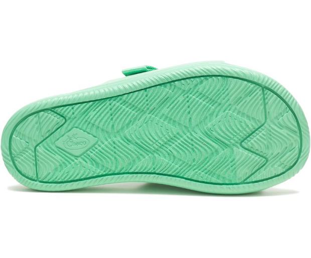 Green Chaco Chillos Kids' Slide | 97061-BAQL | Usa